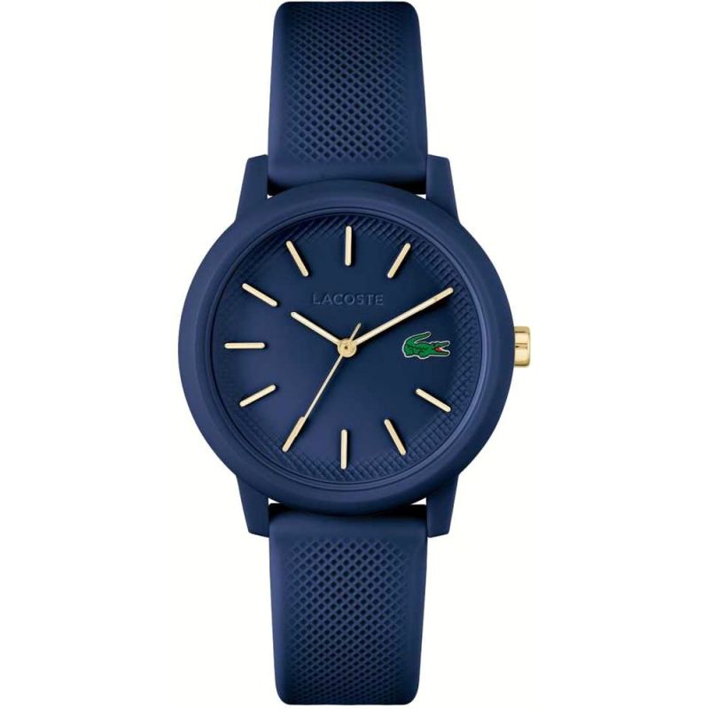 Lacoste 12.12 Blue Dial Blue Resin Strap Women's Watch