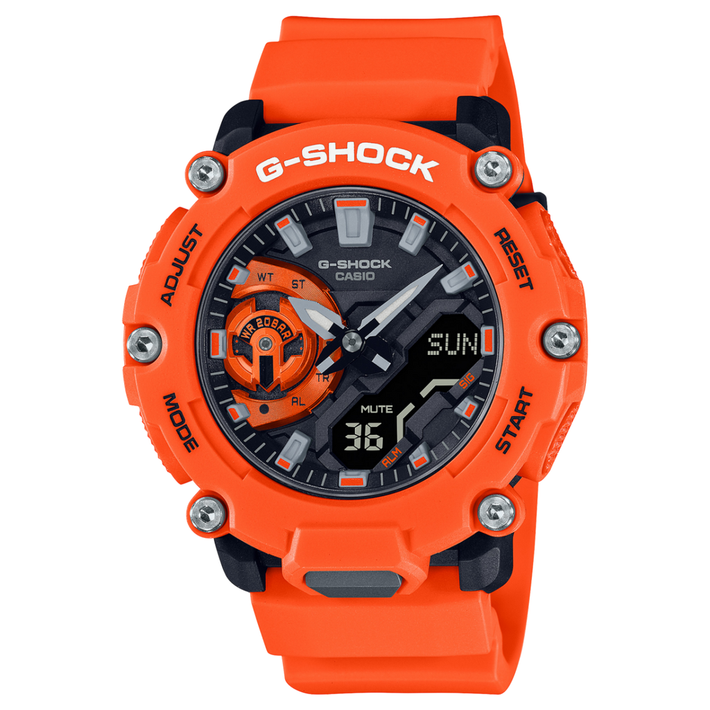 Casio GA-2200M-4AER G Shock Carbon Core Guard Orange Men & Women