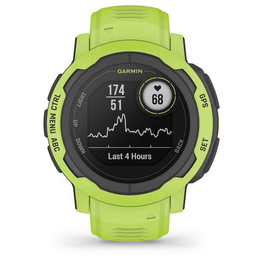 Garmin 010-02626-01 Instinct 2 Electric Lime Green Silicone Strap Men's & Women's Watch - mzwatcheslk srilanka