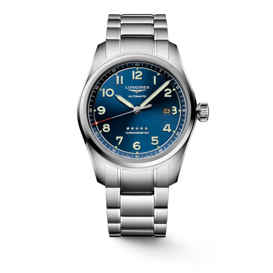 LONGINES L38114936 Spirit 42mm Stainless Steel Blue Dial Automatic Men's Watch - mzwatcheslk srilanka