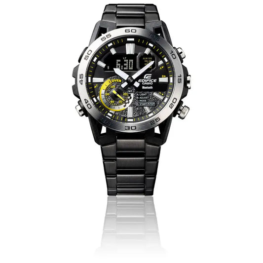 Casio  ECB-40DC-1AEF Edifice Sospensione Black Stainless Steel Bracelet Men's Watch - mzwatcheslk srilanka