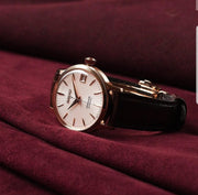 Seiko  SRP852J1 Presage Automatic Watch Rose Gold Brown Leather Strap Women's Watch
