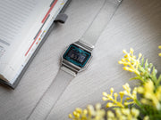 Casio A700WEMS-1BEF Vintage Retro Alarm Chronograph Stainless Steel Bracelet Men & Women Watches