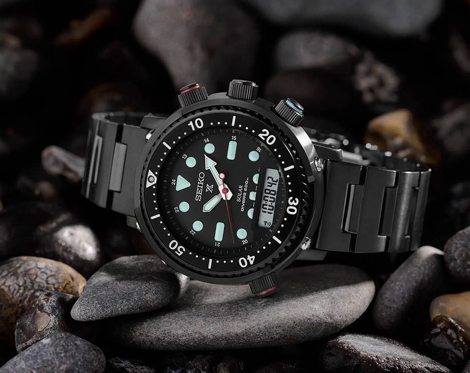 Seiko SNJ037P1 Prospex Solar 'Commando Arnie’ Hybrid Diver’s 40th Anniversary Limited Edition Men's Watch