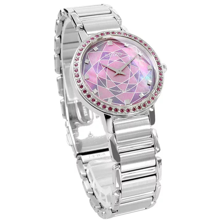 Seiko SUP453P1 Discover More Stainless Steel Solar Women's Watch - mzwatcheslk srilanka