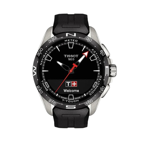 Tissot T1214204705100 T Touch Connect Solar Black Silicone Strap Men's Watch