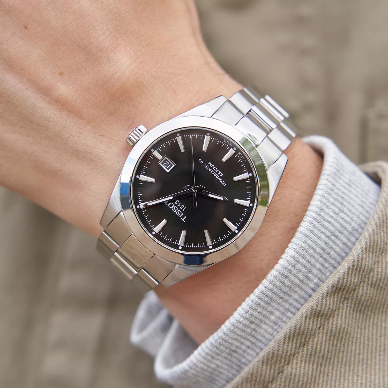 Tissot gentleman powermatic 80 silicium on wrist hotsell