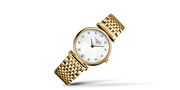 LONGINES  L45122878 La Grande Classique de Longines Diamond 29mm White Mother of Pearl Dial Gold PVD Stainless Steel Women's Watch