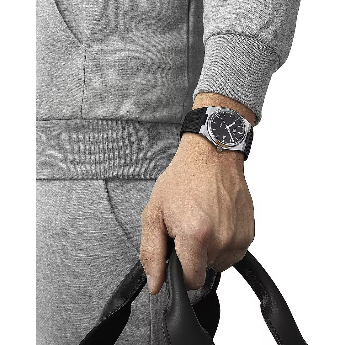 Tissot T1374101705100 PRX Quartz 40mm Black Dial Black Silicone Strap Men's Watch
