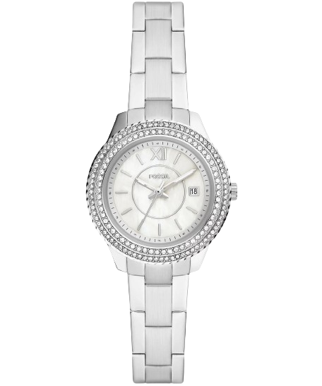 Fossil ES5137 Stella Three Hand Date Stainless Steel  Women's Watch