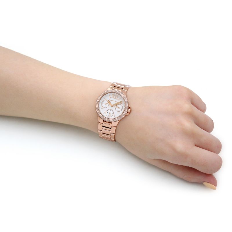 Michael Kors MK6845 Camille White Dial Rose Gold Women's Watch - mzwatcheslk srilanka