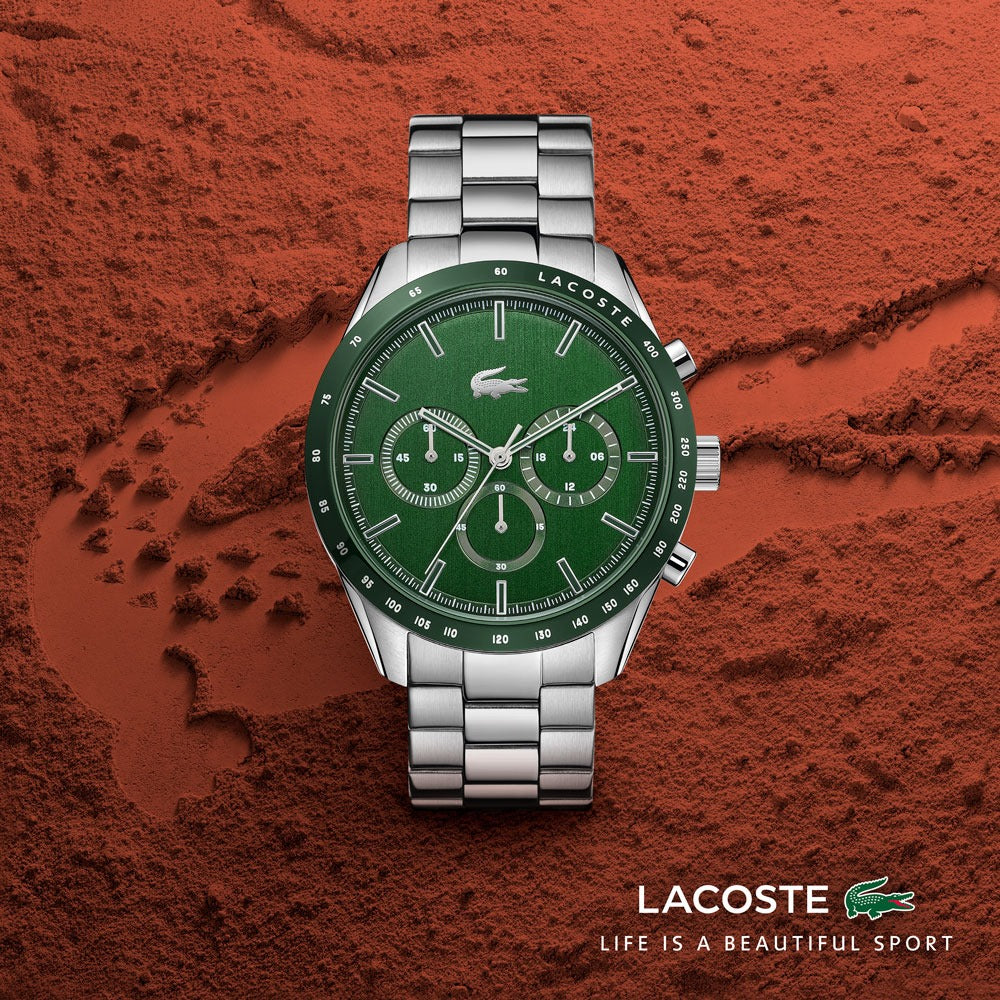 Lacoste 2011080 Men's  Boston  Stainless Steel Bracelet Green Dial   Men's Watch - mzwatcheslk srilanka