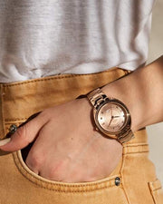 Fossil ES5070 Gabby Crystal Accents Rose Gold Tone Stainless Steel Quartz Women's Watch - mzwatcheslk srilanka