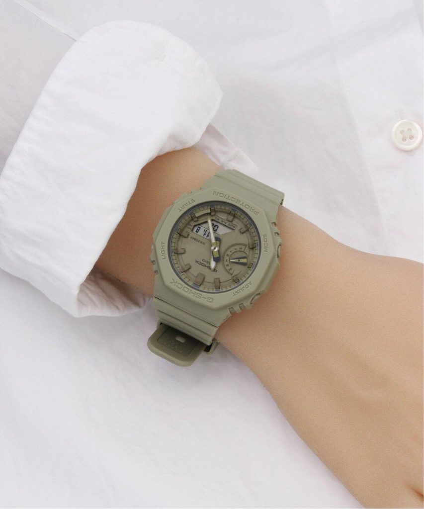 Casio G-Shock GMA-S2100BA-3AER  Basic Colour Series Khaki Green Men’s Watch - mzwatcheslk srilanka