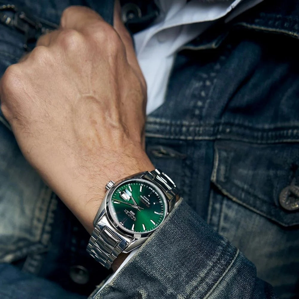 Roamer 210633 47 75 20 Searock Automatic Green Dial Bi Colour Bracelet Men's Watch - mzwatcheslk srilanka