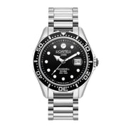 Roamer 220858 41 85 50 Rockshell Scuba Black Dial Stainless Steel Bracelet Men's Watch - mzwatcheslk srilanka