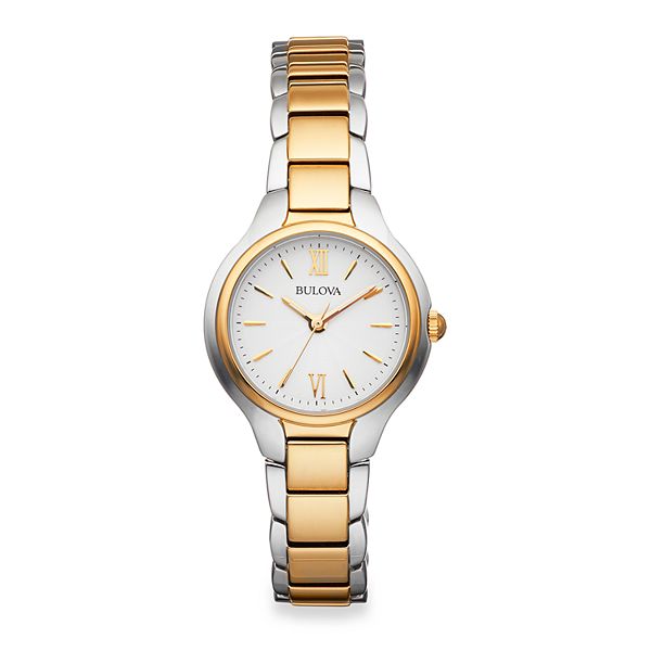 Bulova 98L241 Two Tone Crystal Set Bracelet Dial Women's Watch - mzwatcheslk srilanka