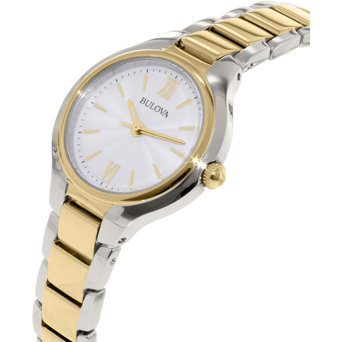 Bulova 98L241 Two Tone Crystal Set Bracelet Dial Women's Watch - mzwatcheslk srilanka