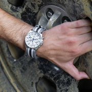 Seiko SSB401P1 Chronograph Watch White Dial  Men's Watch - mzwatcheslk srilanka