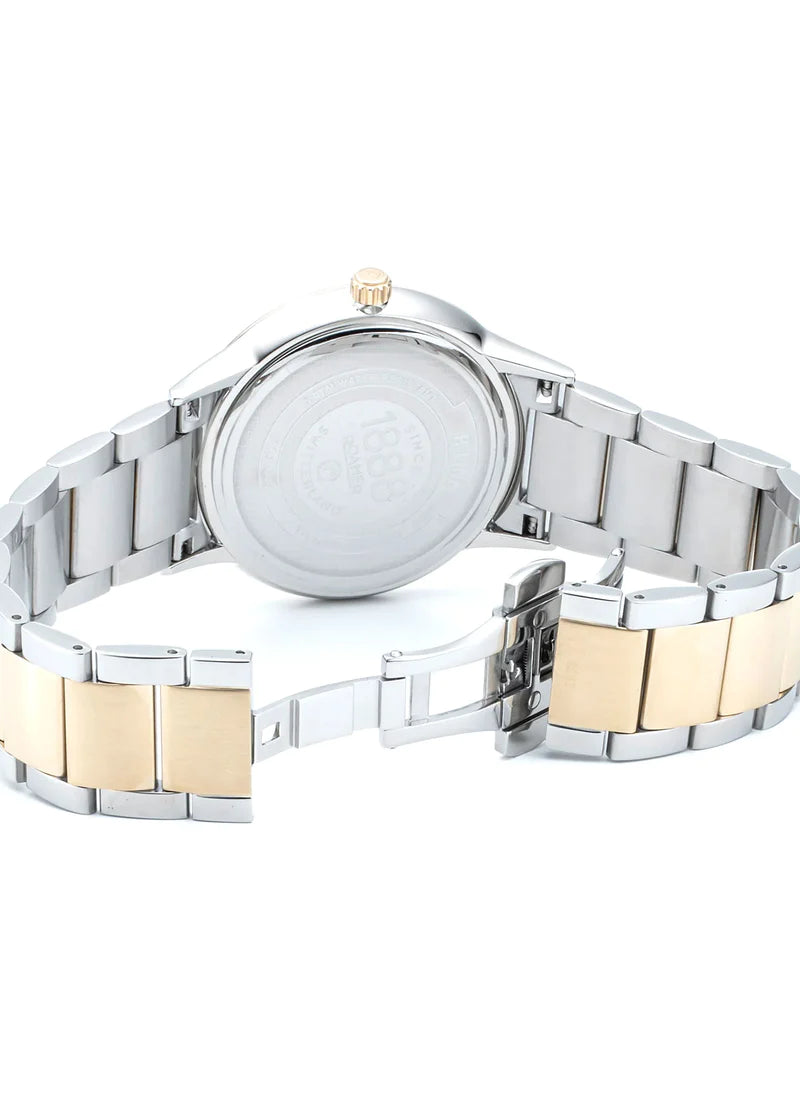 Roamer 718833 48 75 70 R Line Classic Green Dial Gold Bi Colour Bracelet Men's Watch - mzwatcheslk srilanka