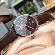 Fossil ME3061 Townsman Automatic Black Dial Brown Leather Strap Men's Watch - mzwatcheslk srilanka