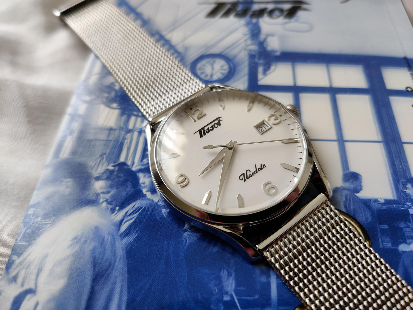 Tissot Visodate Heritage Quartz Stainless Steel T1184101127700 Men's Watch - mzwatcheslk srilanka