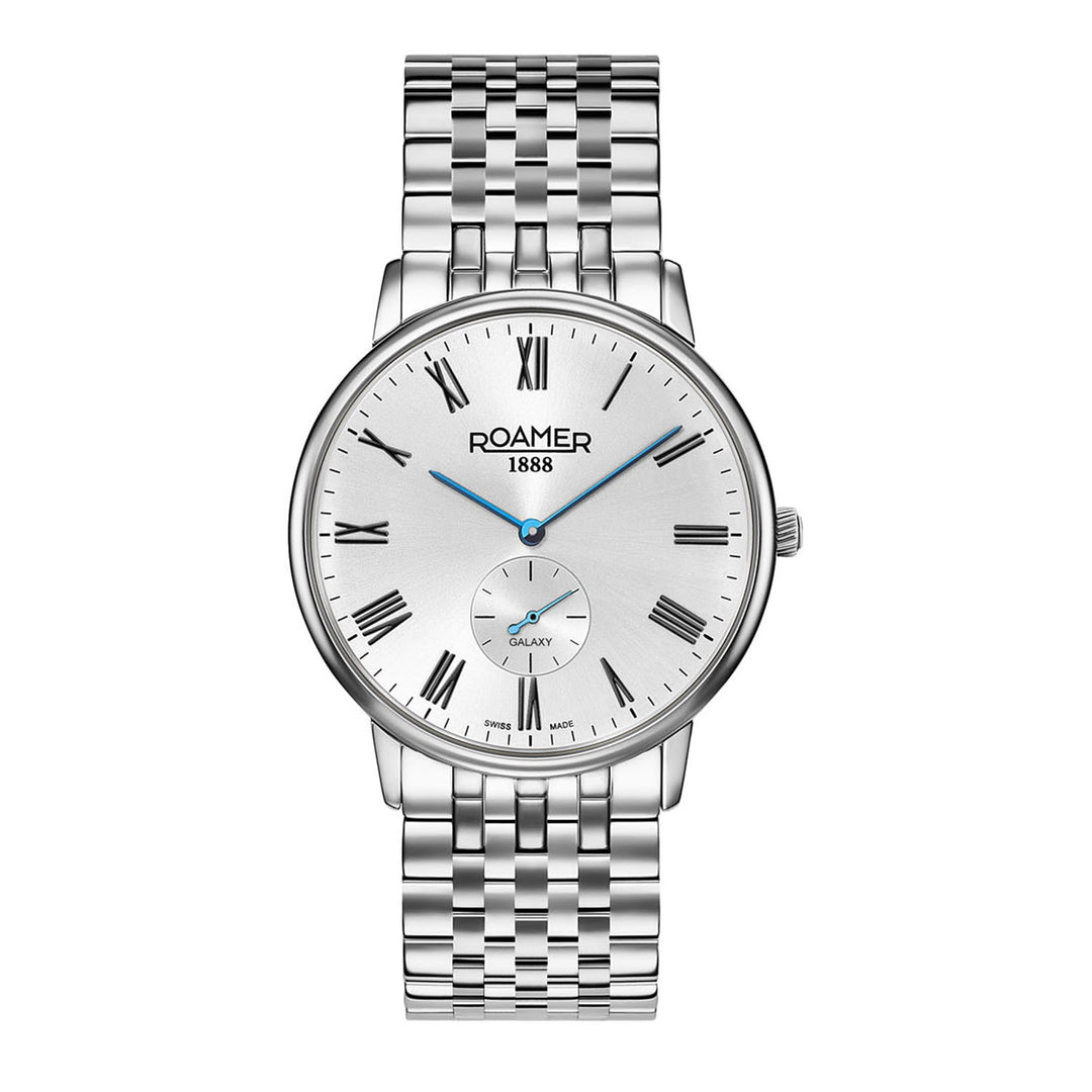 Roamer 620710 41 15 50 Galaxy Silver Dial Stainless Steel Bracelet Men's Watch - mzwatcheslk srilanka