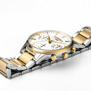 Roamer 718982 48 15 70 R Line White Dial Two Tone Steel Bracelet Men's Watch - mzwatcheslk srilanka