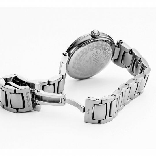Roamer 857847 41 29 50 Dreamline Diamond Set MOP Dial Stainless Steel Bracelet Women's Watch - mzwatcheslk srilanka