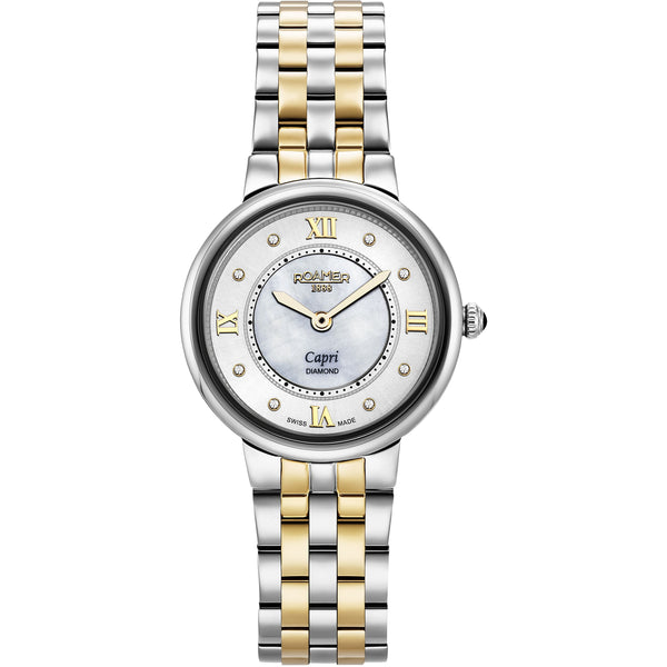 Roamer 859845 47 29 50 Capri Diamonds White Mother Of Pearl Dial Women's Watch - mzwatcheslk srilanka