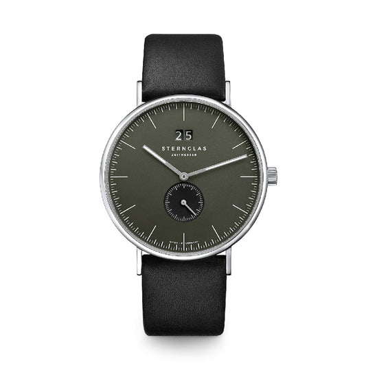 STERNGLAS S01-IV08-PR07 Ivo 40mm Quartz Small Seconds Smoky Green Men's Watch - mzwatcheslk srilanka