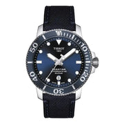 Tissot T1204071704101 Seastar 1000 Powermatic Blue Fabric Strap Blue Dial  Men’s Watch - mzwatcheslk srilanka