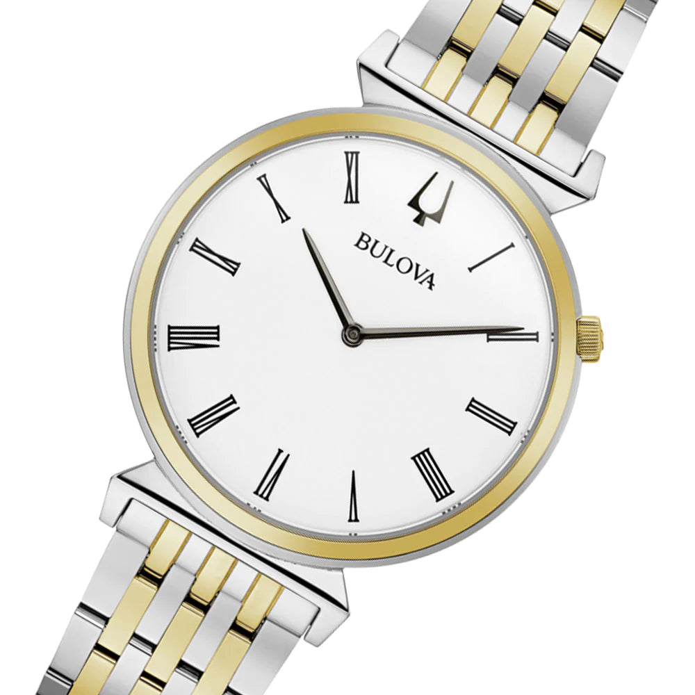 Bulova 98A233 Regatta Two Tone Stainless Steel Bracelet Men's Watch - mzwatcheslk srilanka