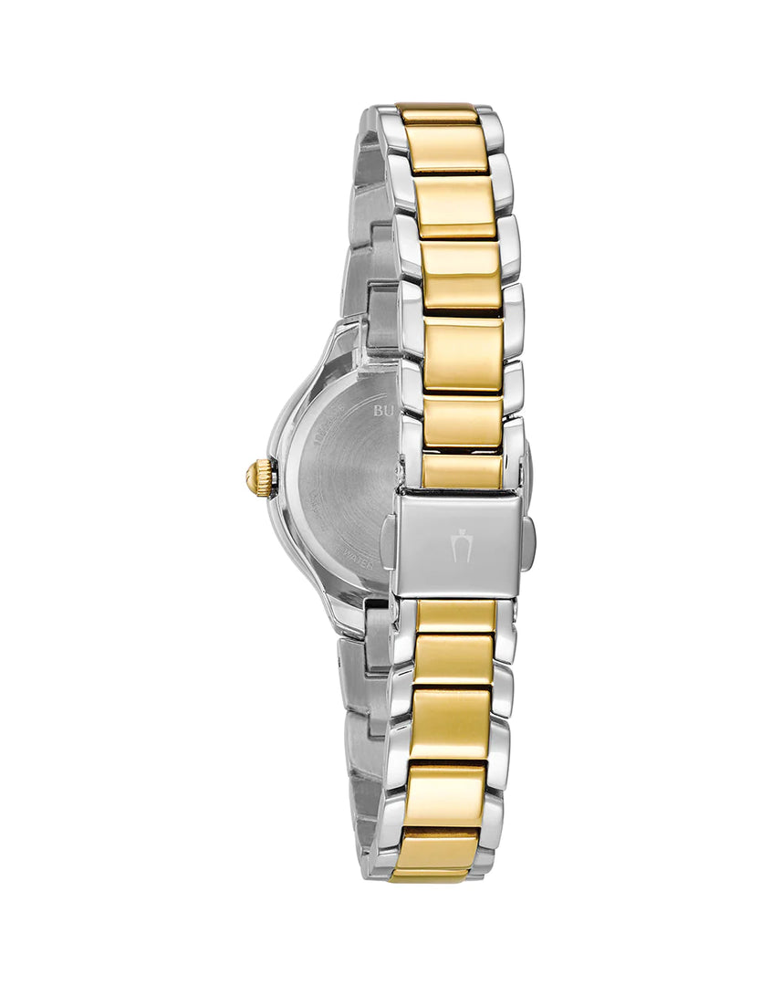 Bulova 98L241 Two Tone Crystal Set Bracelet Dial Women's Watch - mzwatcheslk srilanka