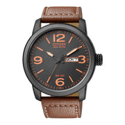 Citizen BM8475-26E Eco Drive Chandler Military Brown Leather Men's Watch - mzwatcheslk srilanka