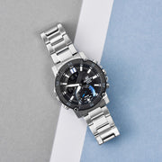 Casio Edifice  ECB-20DB-1AEF Stainless Steel Bracelet Black/Blue Dial Mens Watch - mzwatcheslk srilanka