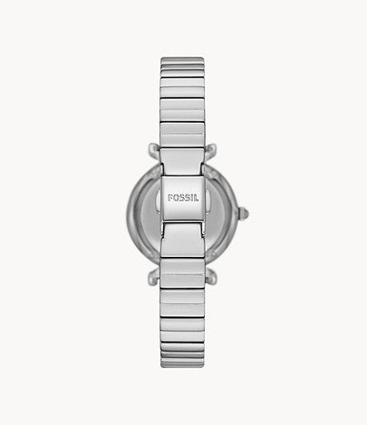 Fossil Carlie ES5189 Pink Dial Silver Strap Women's Watch(AVAILABLE ONLINE) - mzwatcheslk srilanka