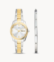 Fossil ES5253SET Scarlette Gift Set Stainless Steel Bracelet Women's Watch - mzwatcheslk srilanka