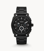 Fossil FS4552 Machine Black Chronograph Dial Black Stainless Steel Bracelet Men's Watch - mzwatcheslk srilanka