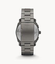 Fossil FS4662 Machine Smoke Chronograph Dial Gun Metal Stainless Steel Bracelet Men's Watch - mzwatcheslk srilanka