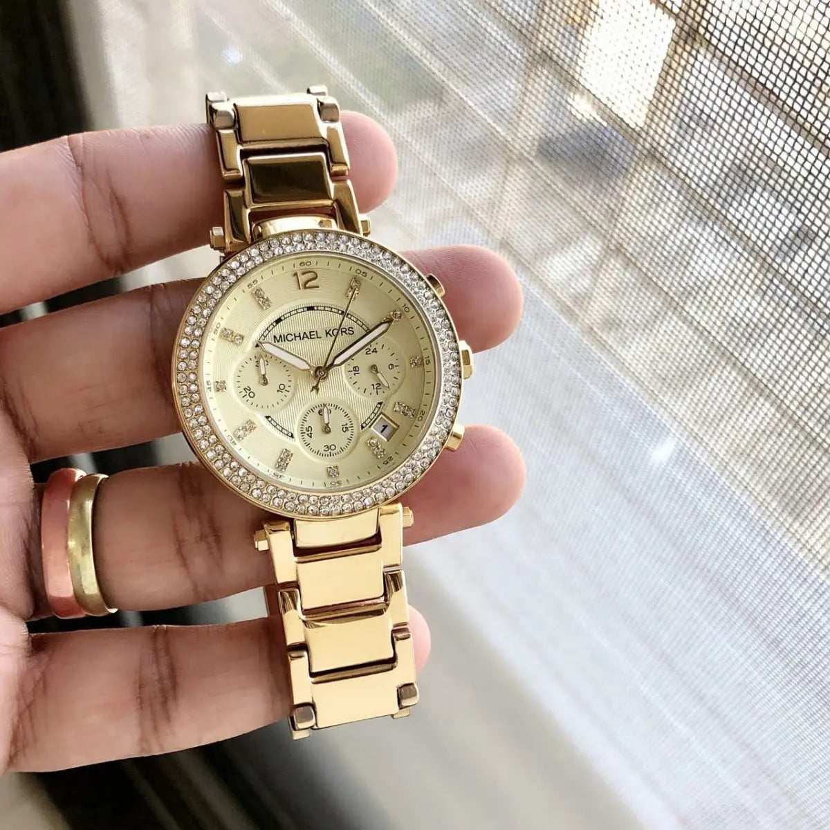 Michael Kors MK5354 Parker Gold toned Stainless Steel Women s
