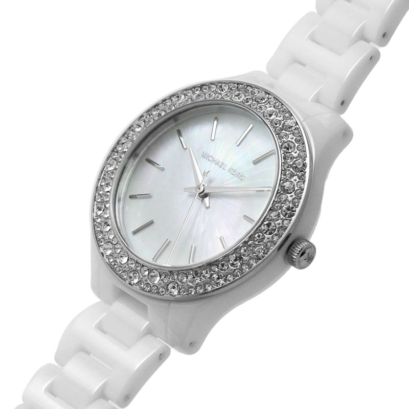 Michael Kors MK4649 Liliane White Ceramic Women's Watch - mzwatcheslk srilanka