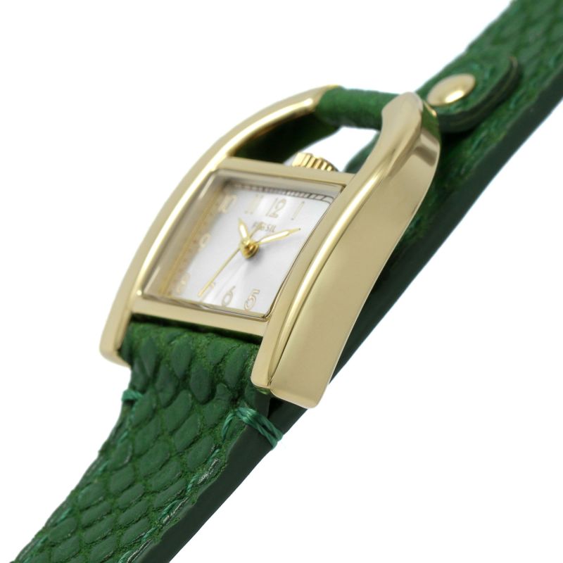 Fossil ES5267 Harwell Silver Dial Green Eco Leather Strap Women's Watch - mzwatcheslk srilanka