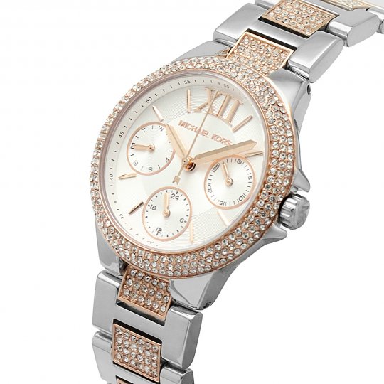 Michael Kors MK6846 Camille Two Tone Crystal Set Women's Watch - mzwatcheslk srilanka