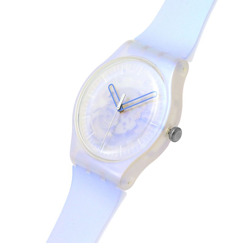 Swatch SUOK154 FLOWERSCREEN New Gent Blue Strap Watch - mzwatcheslk srilanka