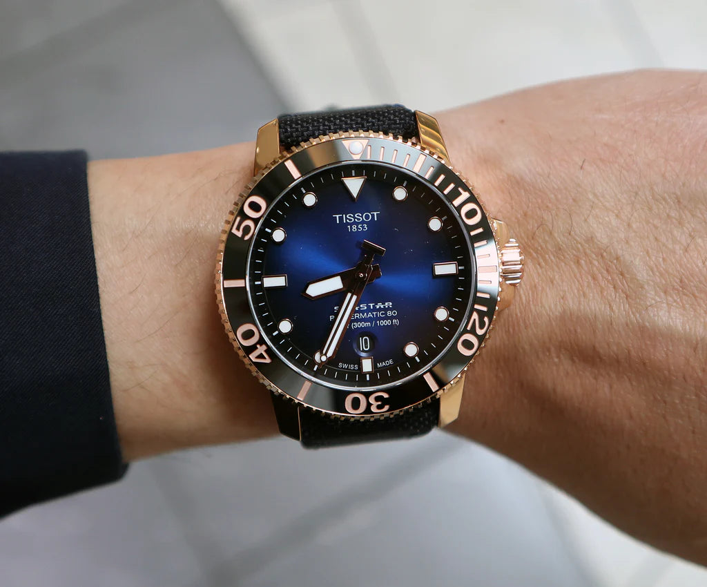 Tissot seastar 2025 powermatic 80 blue