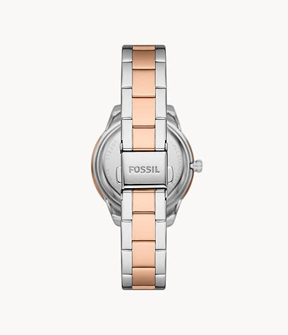 Fossil Stella ME3214 Automatic Silver Dial Two Tone Stainless Steel Bracelet Women's  Watch - mzwatcheslk srilanka