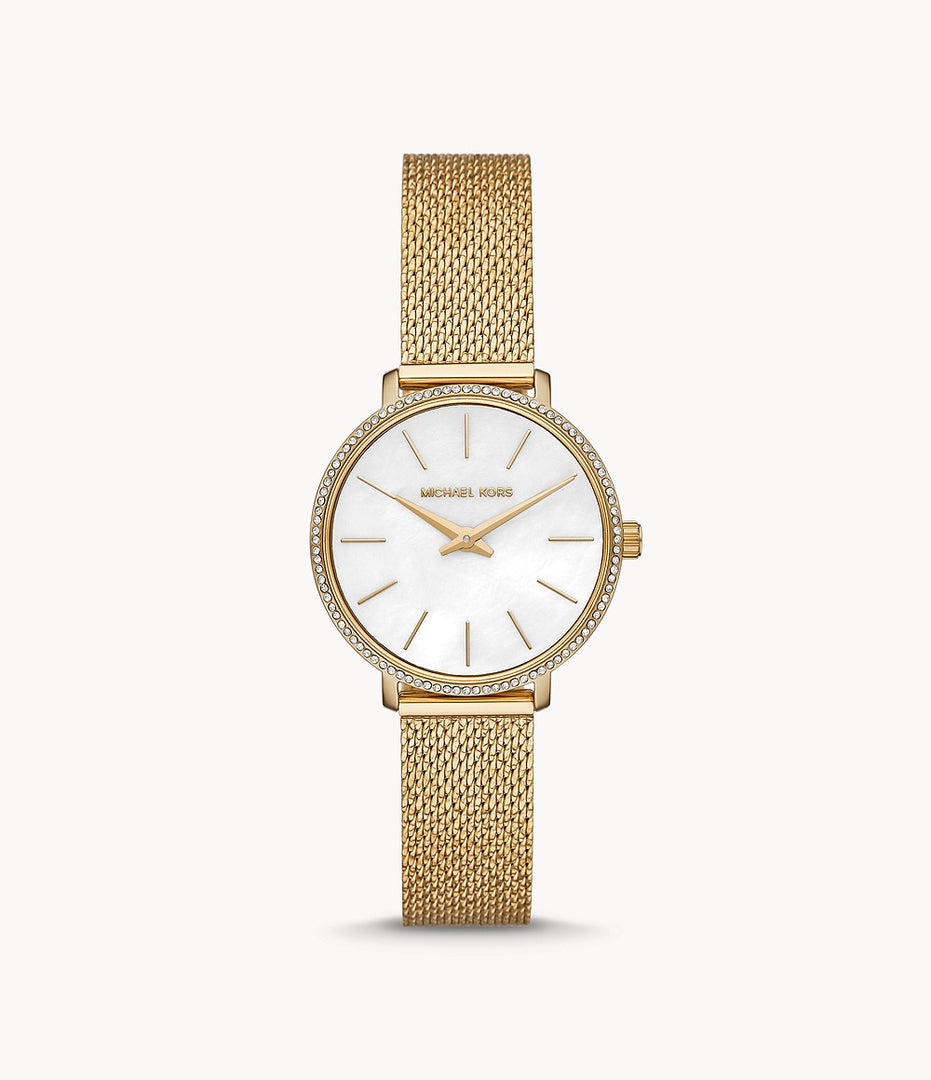 Michael Kors MK4619 Mini Pyper Pavé Gold Tone Women's Watch - mzwatcheslk srilanka