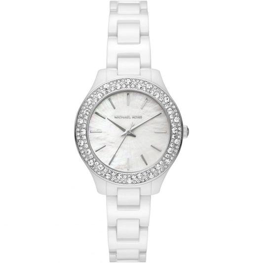 Michael Kors MK4649 Liliane White Ceramic Women's Watch - mzwatcheslk srilanka