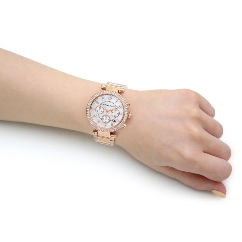 Michael Kors MK5491 Parker Rose Gold Toned Stainless Steel Watch Women's Watch - mzwatcheslk srilanka